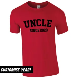 Personalised Uncle Since T-Shirt (MRK X) Grandparent Clothing - senior fashion cheap