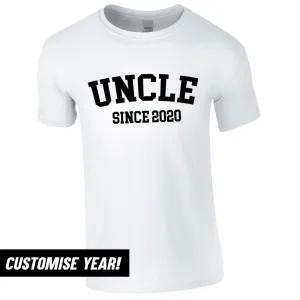 Personalised Uncle Since T-Shirt (MRK X) Grandparent Clothing - senior fashion cheap