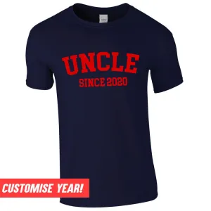 Personalised Uncle Since T-Shirt (MRK X) Grandparent Clothing - senior fashion cheap