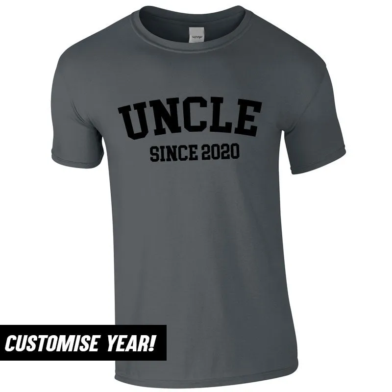 Personalised Uncle Since T-Shirt (MRK X)