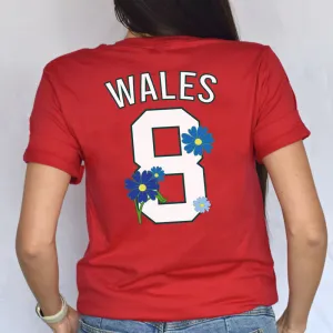 Personalised Wales Floral Front & Back Graphic T-Shirt pregnancy jeans best price