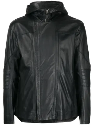 Photograph-Print Leather Jacket winter jackets clearance