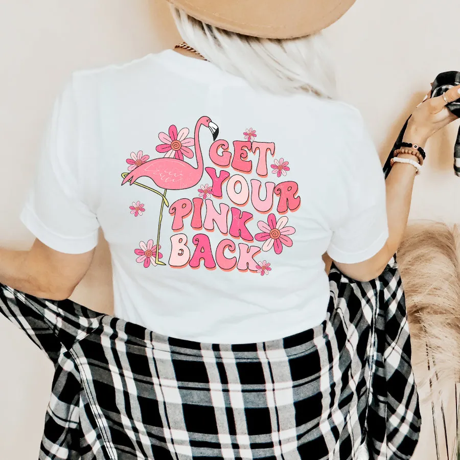Pink Back Flamingo Back Logo T-Shirt maternity dresses promo