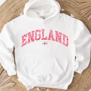 Pink Floral England Hoodie girls skirts clearance