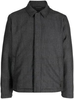 Plaid-Check Pattern Shirt Jacket winter jackets clearance