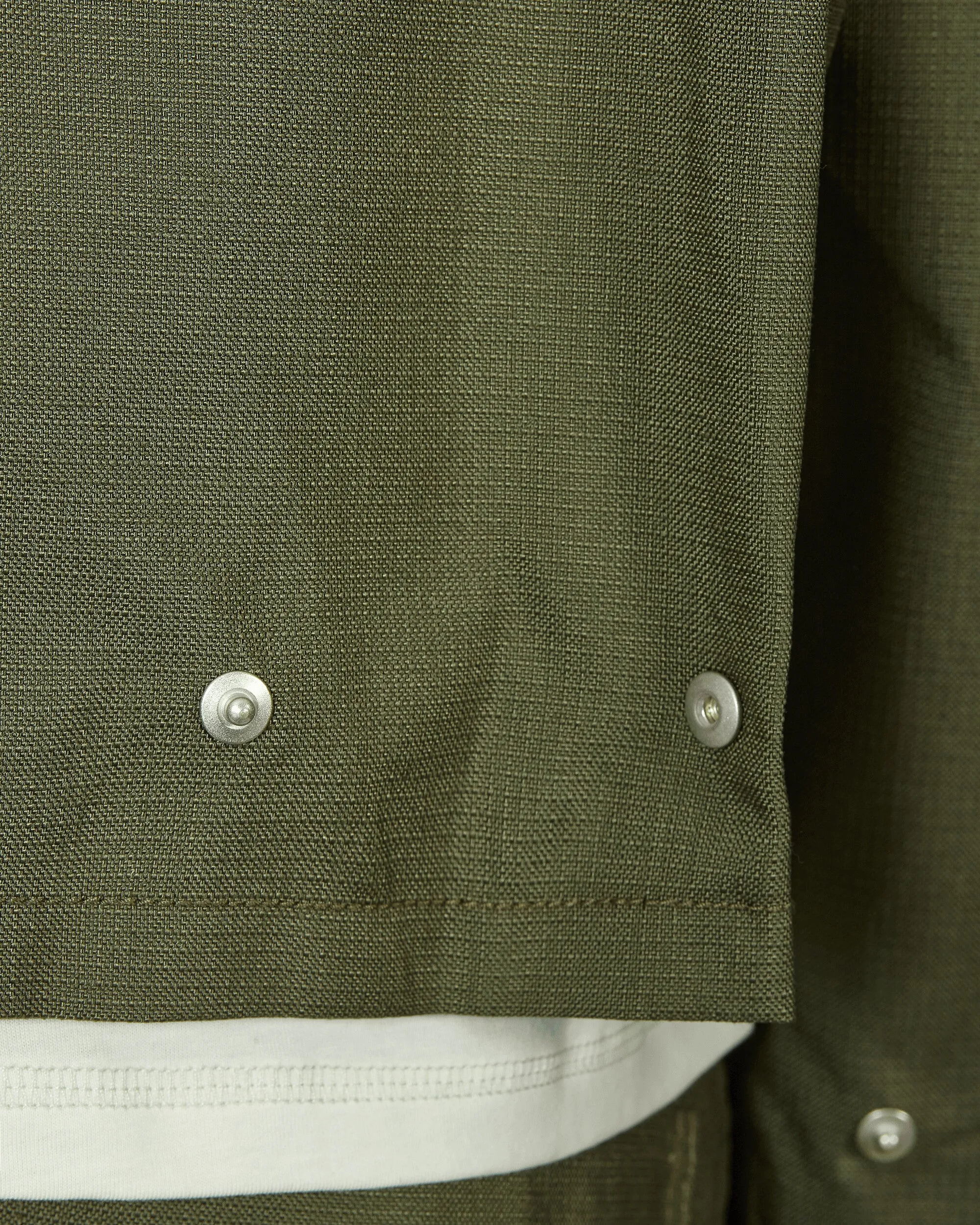 Grüne Bomberjacke mit Falten