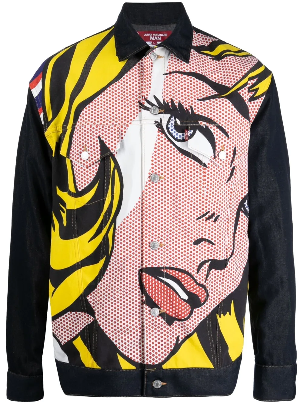 Pop-Art Button-Up Jacket winter jackets clearance