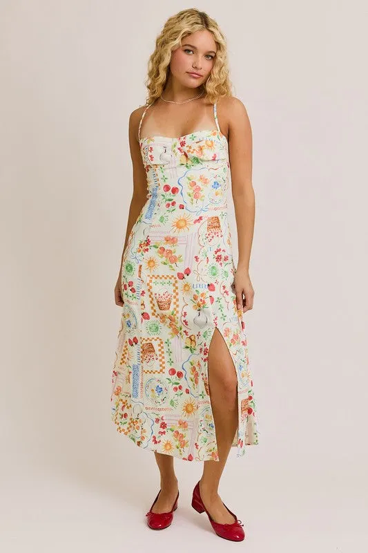 Portofino Summer Market Midi Dress