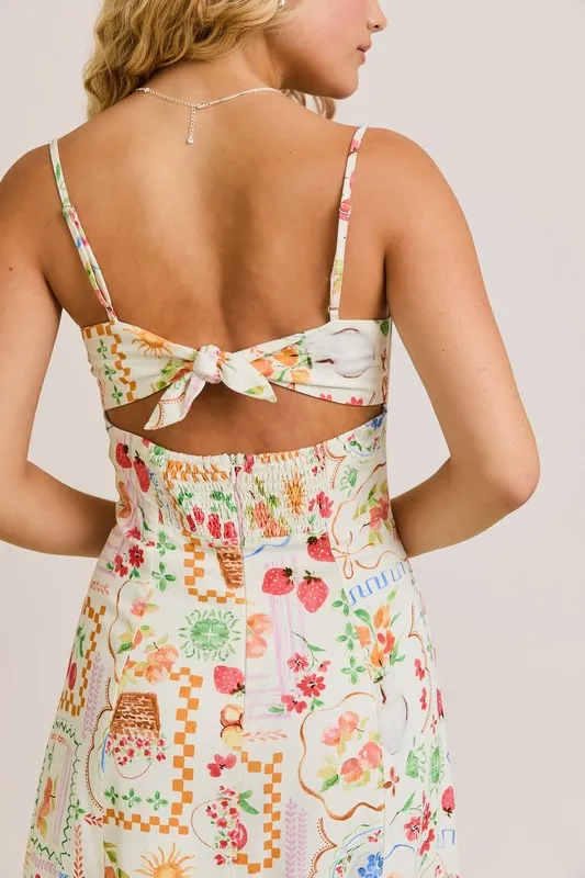 Portofino Summer Market Midi Dress