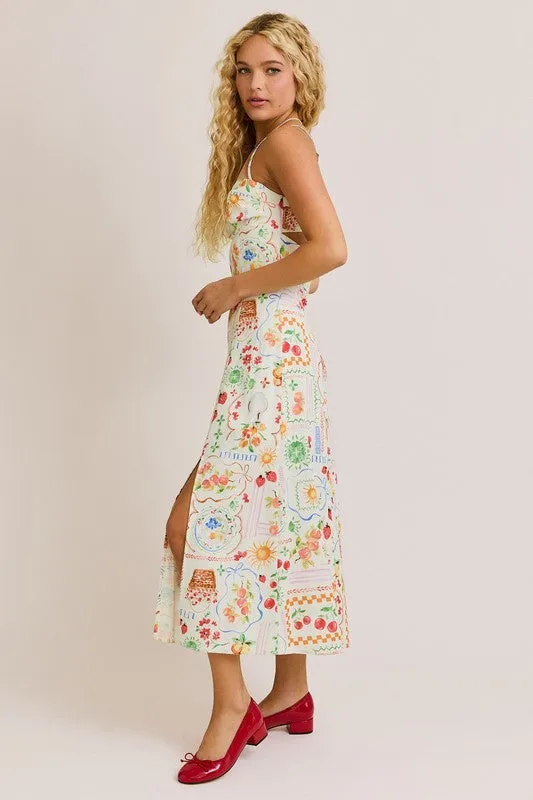 Portofino Summer Market Midi Dress