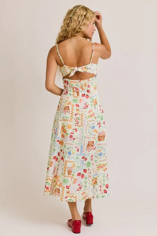 Portofino Summer Market Midi Dress