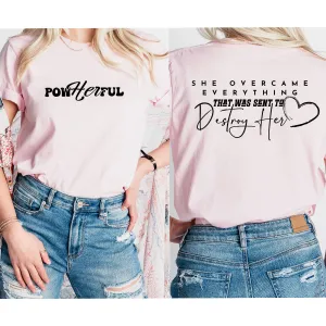 PowHERful Vibes Front & Back T-Shirt pregnancy jeans best price