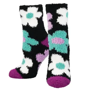 Purchase order for the 74% discount bottom price, Pro 'Room to Bloom' Printed Plush Women's Socks at Lowest Price , 74% Off now, all these Items are in stock, free shipping for you.