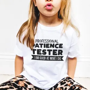 Professional Patience Tester Kids T-Shirt boys apparel promo code