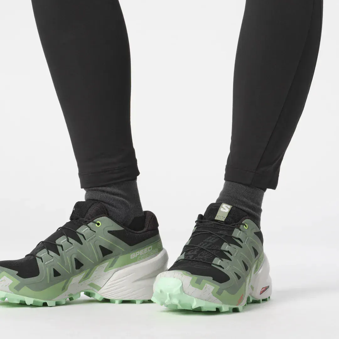 Trust official Salomon Speedcross 6 Womens Trail Running Shoes - Black/Laurel Wreath/ Green Ash , unique style and best price, free shipping worldwide!