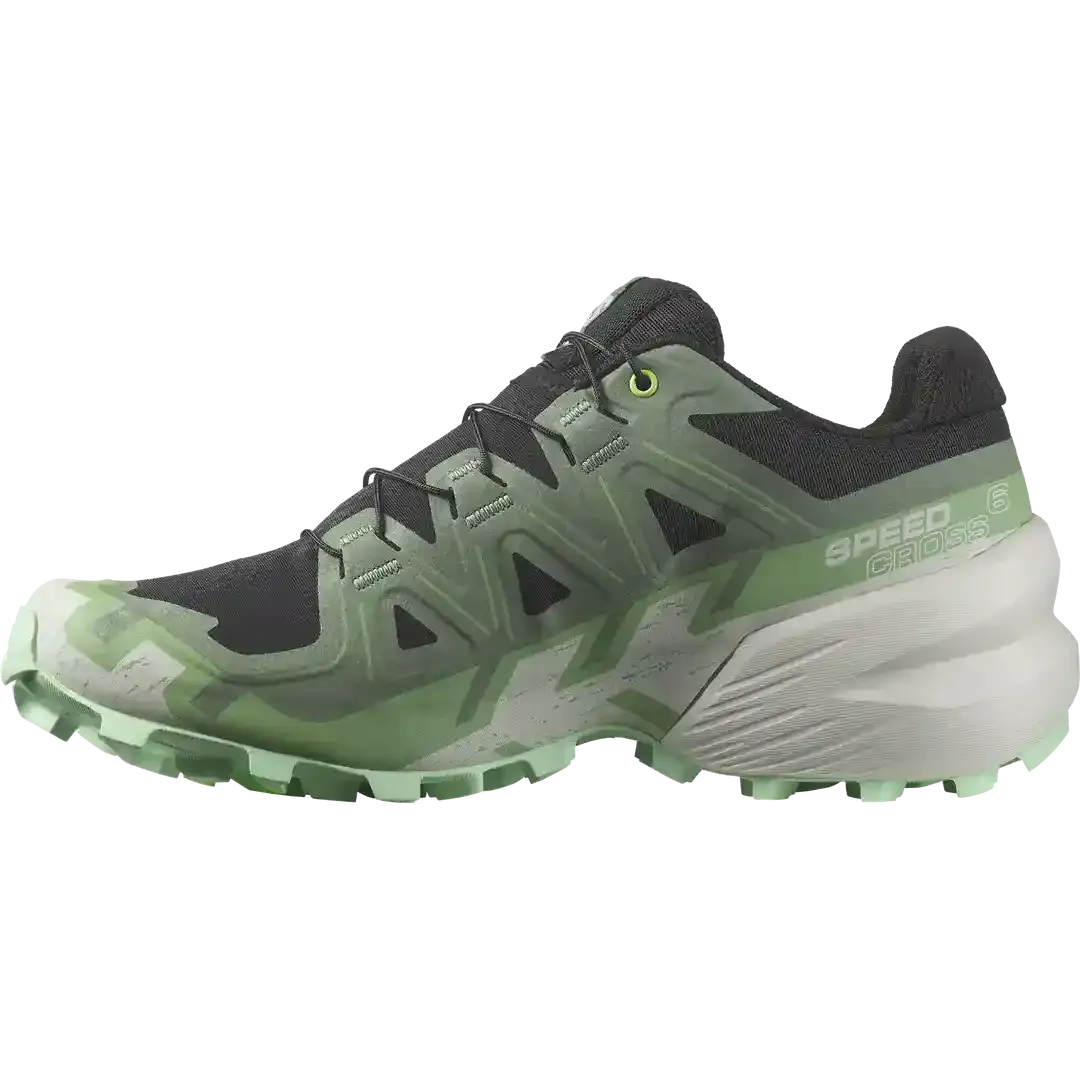 Super Quality Salomon Speedcross 6 Womens Trail Running Shoes - Black/Laurel Wreath/ Green Ash here, best quality and reasonable price for you.