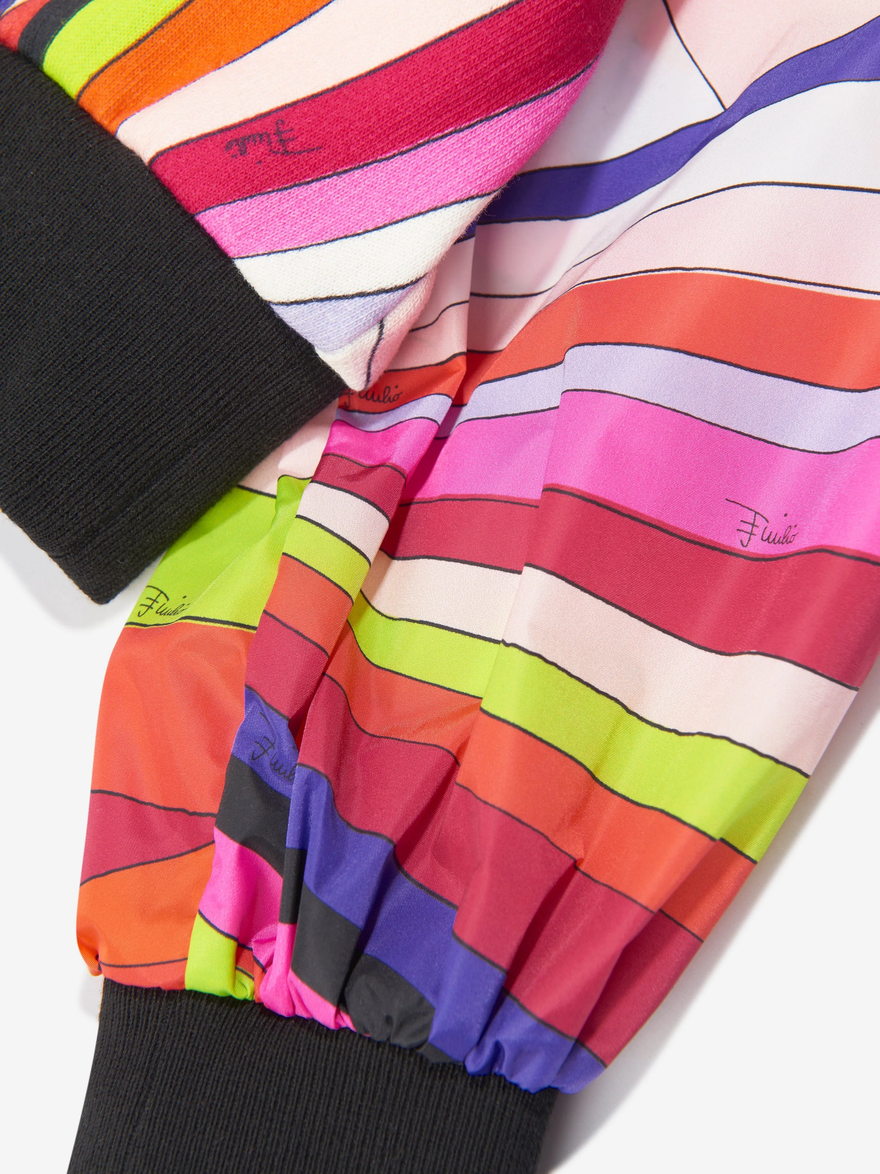 Pucci Girls Sweatshirt mit Irisdruck in Mehrfarben