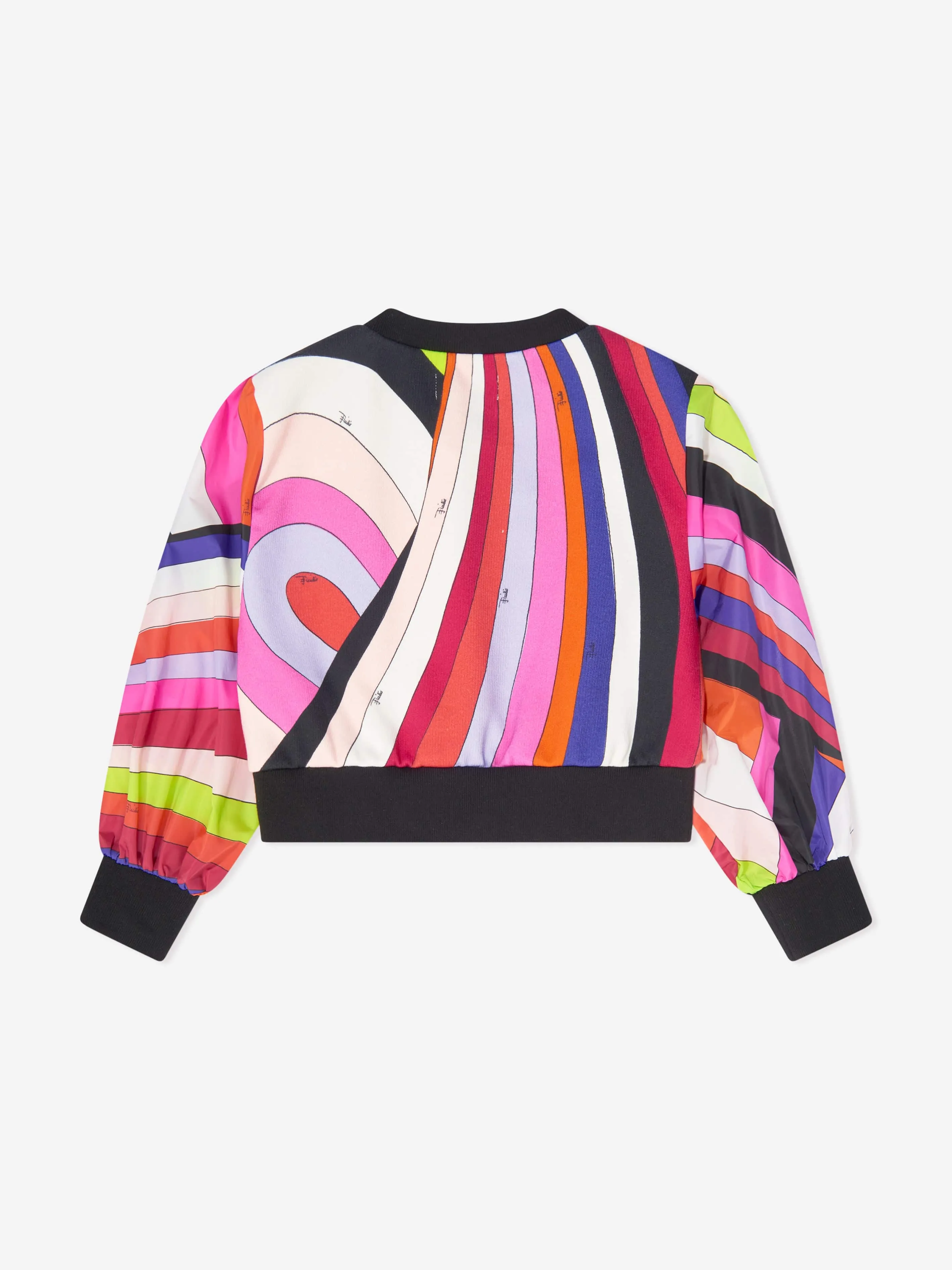 Pucci Girls Sweatshirt mit Irisdruck in Mehrfarben