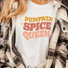 Pumpkin Spice Queen T-Shirt mum blouses clearance