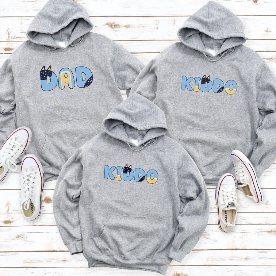 Puppy Dog - Dad and Kiddo Matching Hoodies girls skirts clearance