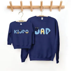 Puppy Dog - Dad and Kiddo Matching Sweatshirt girls skirts clearance