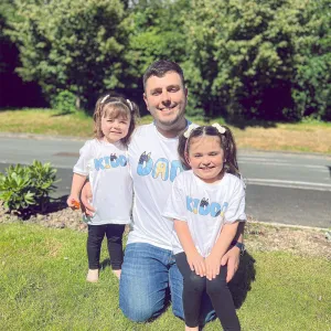 Puppy Dog - Dad and Kiddo Matching T-Shirts mens dad clothes online
