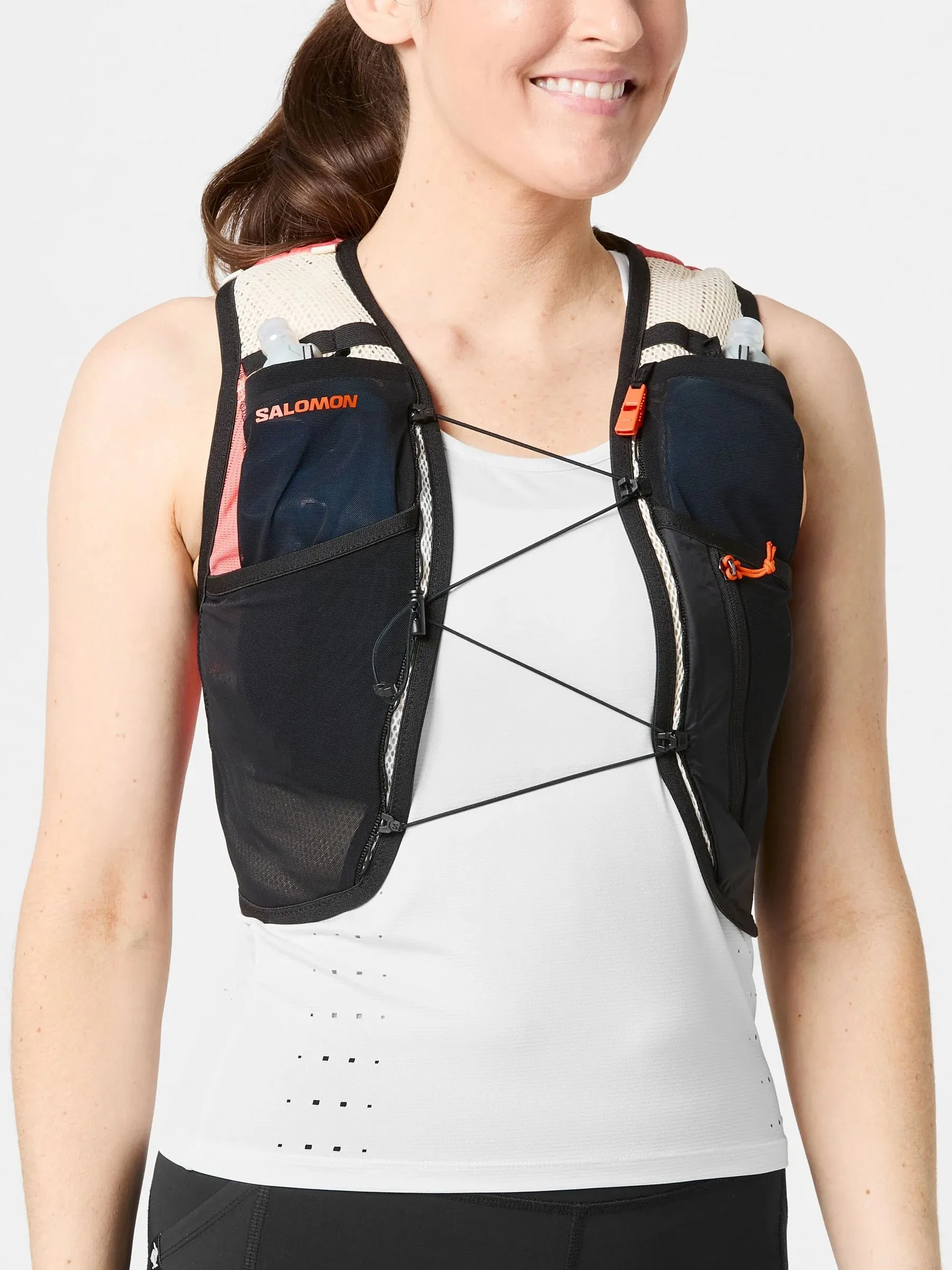 Choose Latest Salomon ACTIVE SKIN 4 Women's Running Hydration Vest (with flasks included) online shop, high quality and lowest price, purchase our Items here.