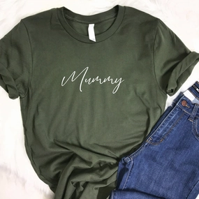 Pure Love- Mummy Script T-Shirt mum blouses clearance