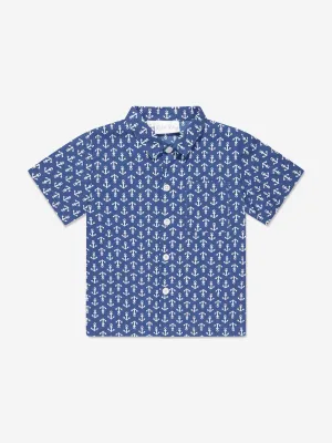 Rachel Riley Jungen Anker-Shirt in Marineblau