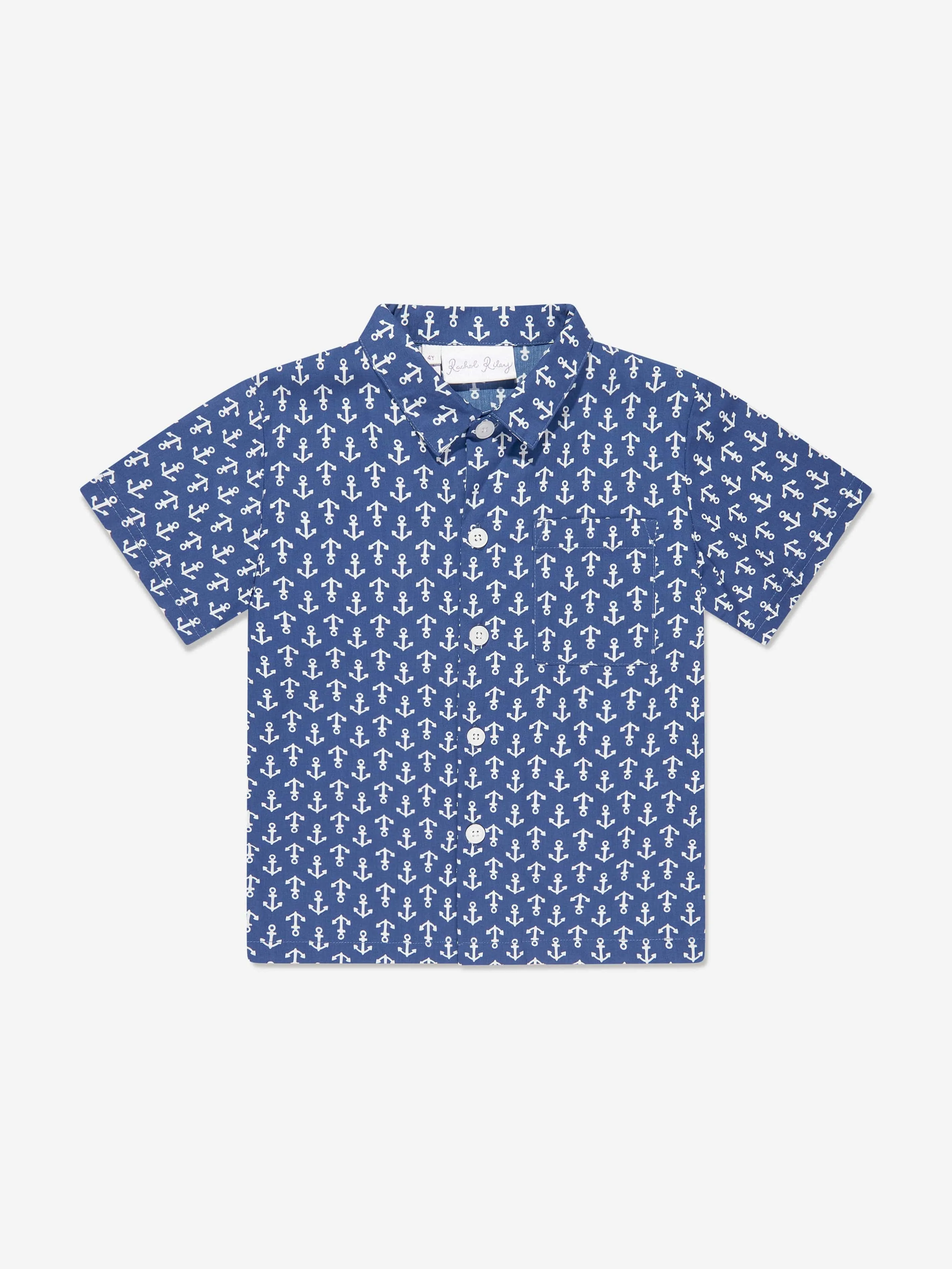 Rachel Riley Jungen Anker-Shirt in Marineblau