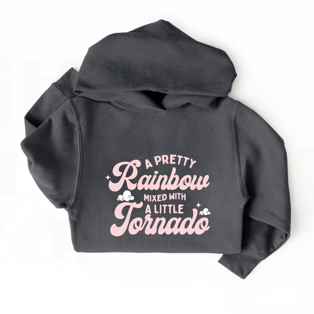 Rainbows & Tornados Kids Hoodie girls skirts clearance