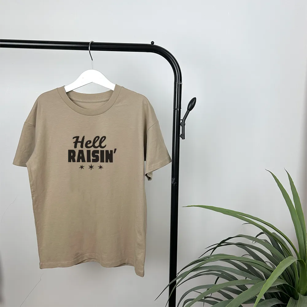 Raisin Hell & Hell Raisin Matching Oversized T-Shirts