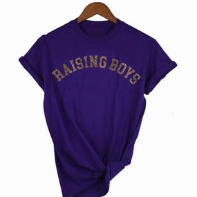 Raising Boys Leopard Tee (MRK X) mum blouses clearance