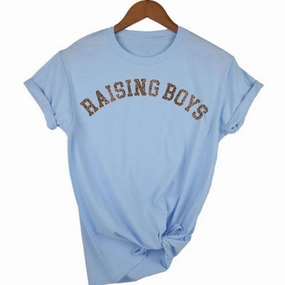 Raising Boys Leopard Tee (MRK X) mum blouses clearance
