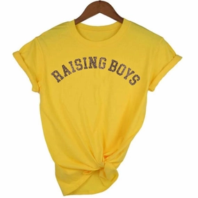 Raising Boys Leopard Tee (MRK X) mum blouses clearance