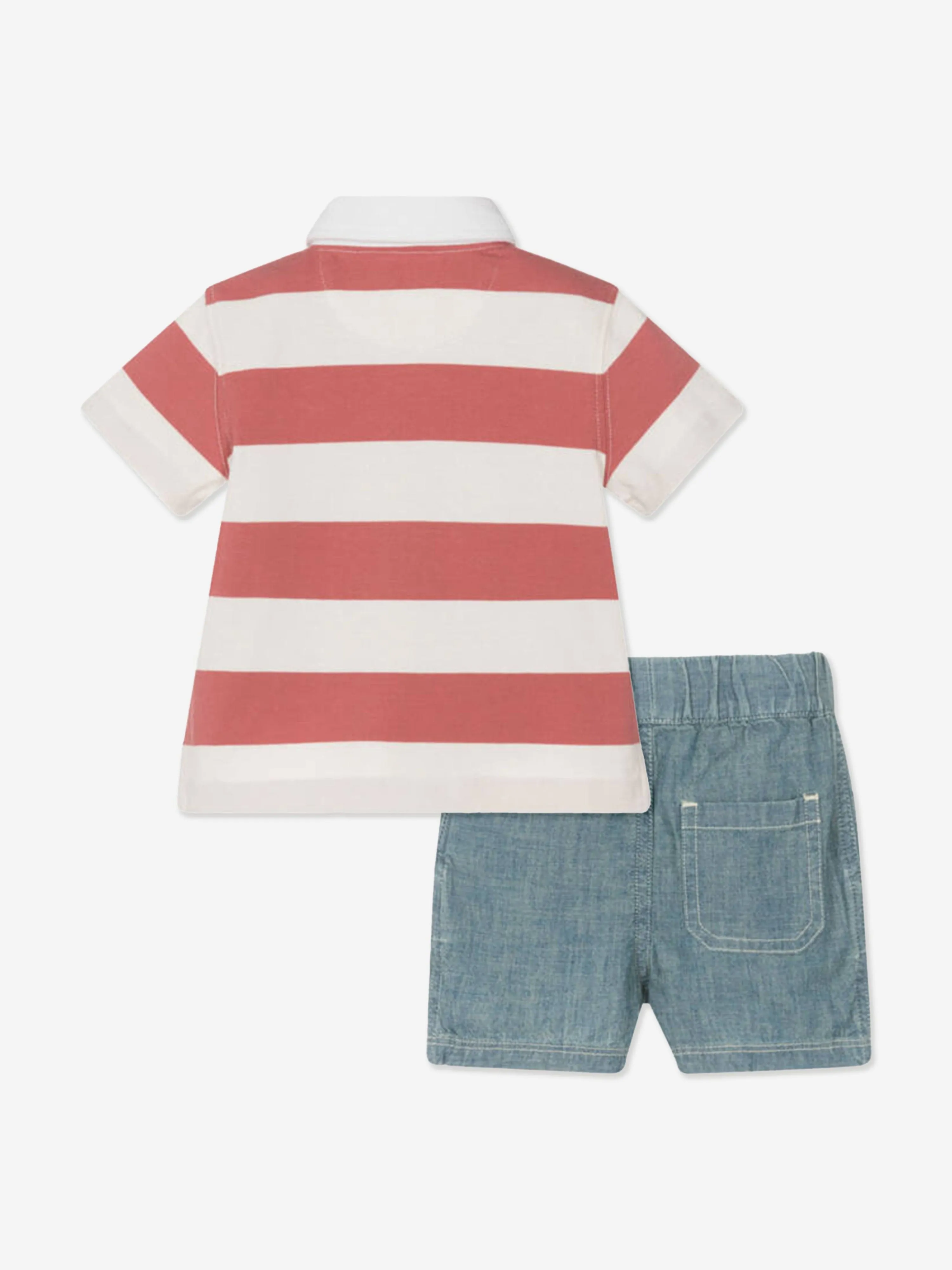Ralph Lauren Baby Boys Rugby-Oberteil und Shorts-Set in Mehrfarben