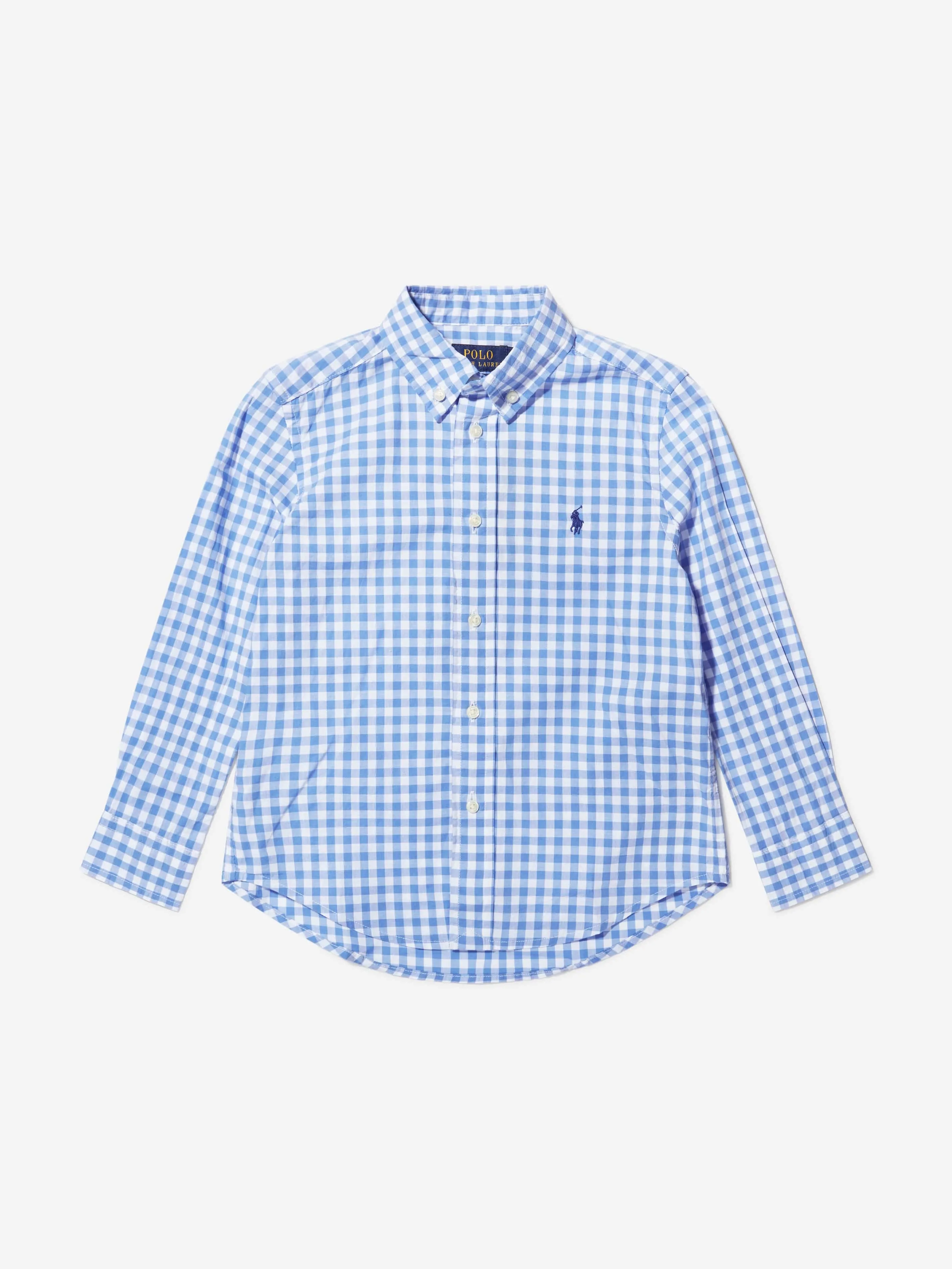 Ralph Lauren Jungen Baumwoll-Popeline Karo-Hemd