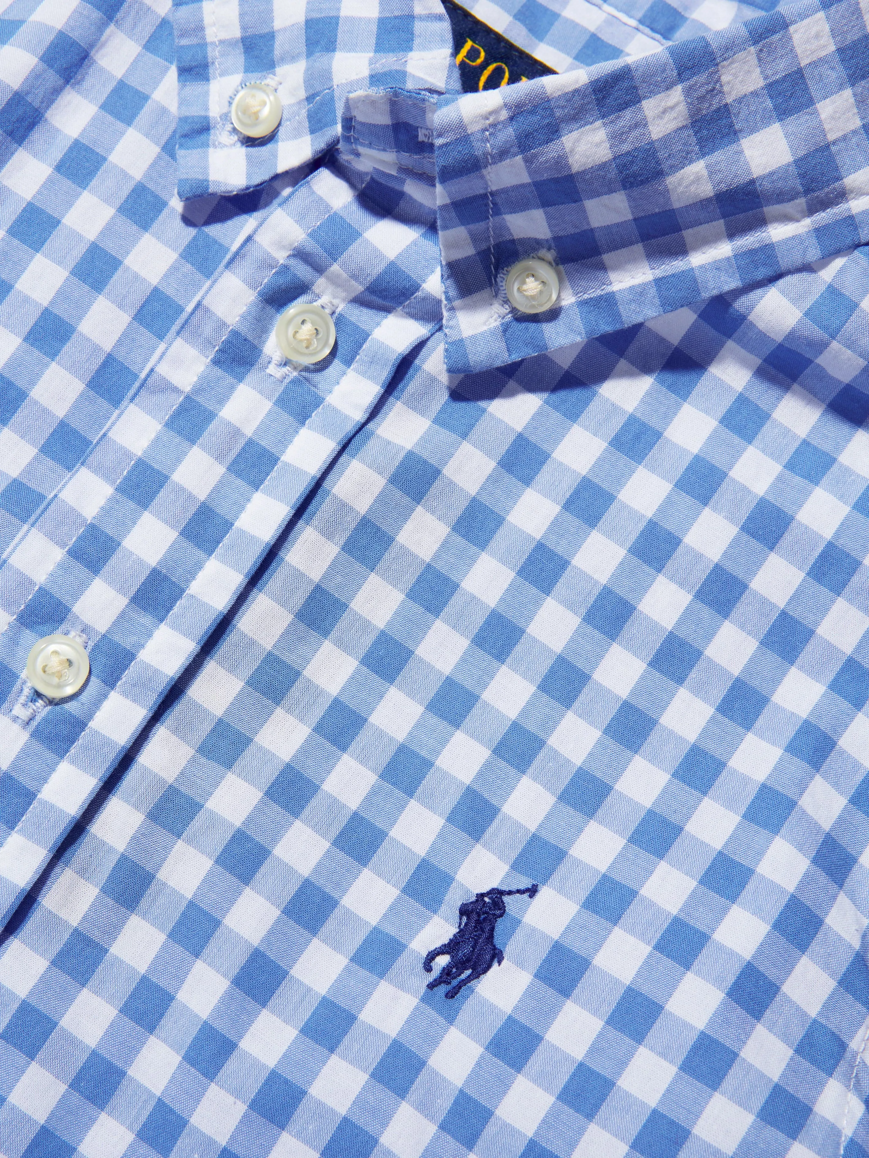 Ralph Lauren Jungen Baumwoll-Popeline Karo-Hemd