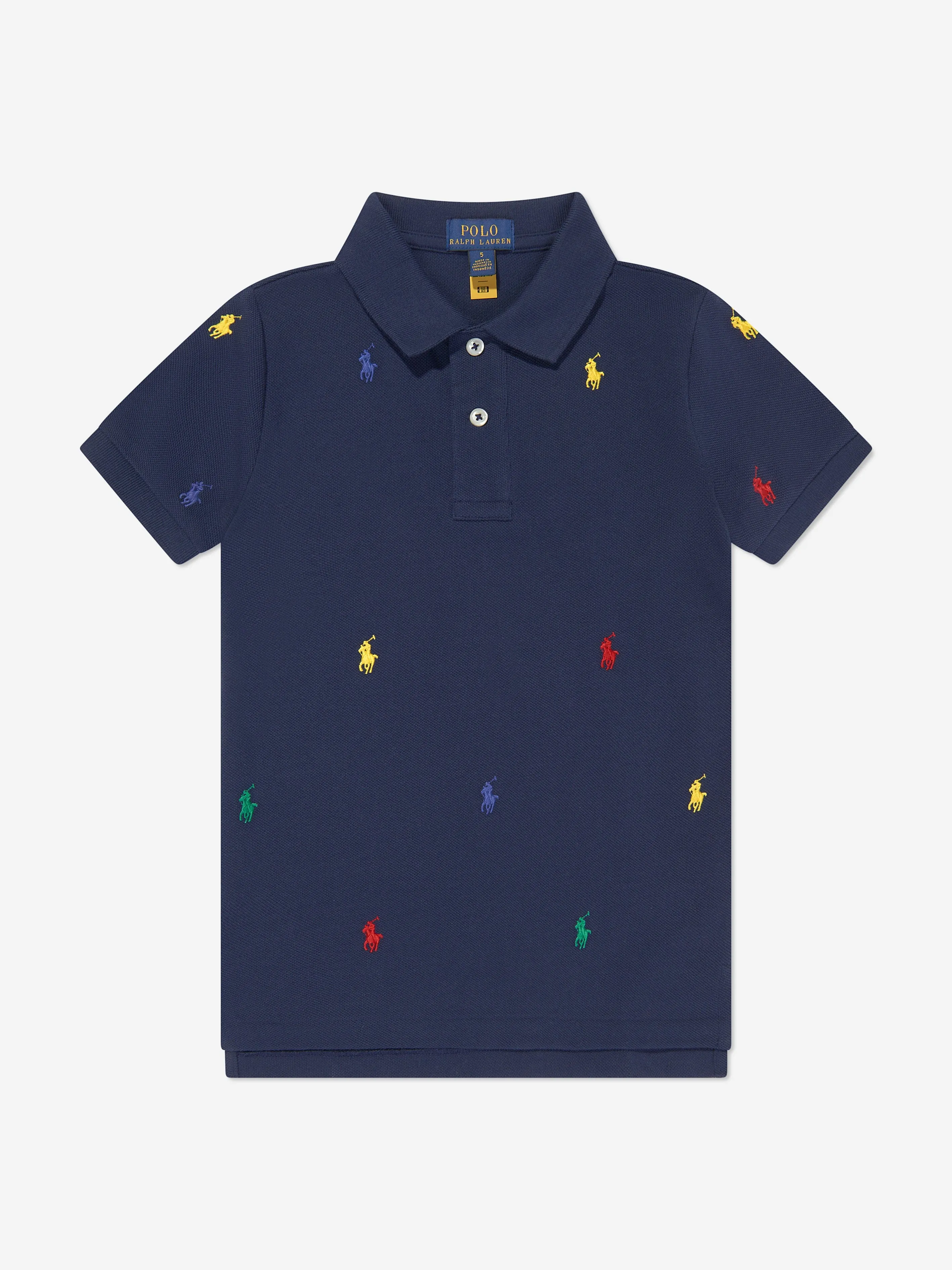 Ralph Lauren Jungen Logo Polo-Shirt in Marineblau