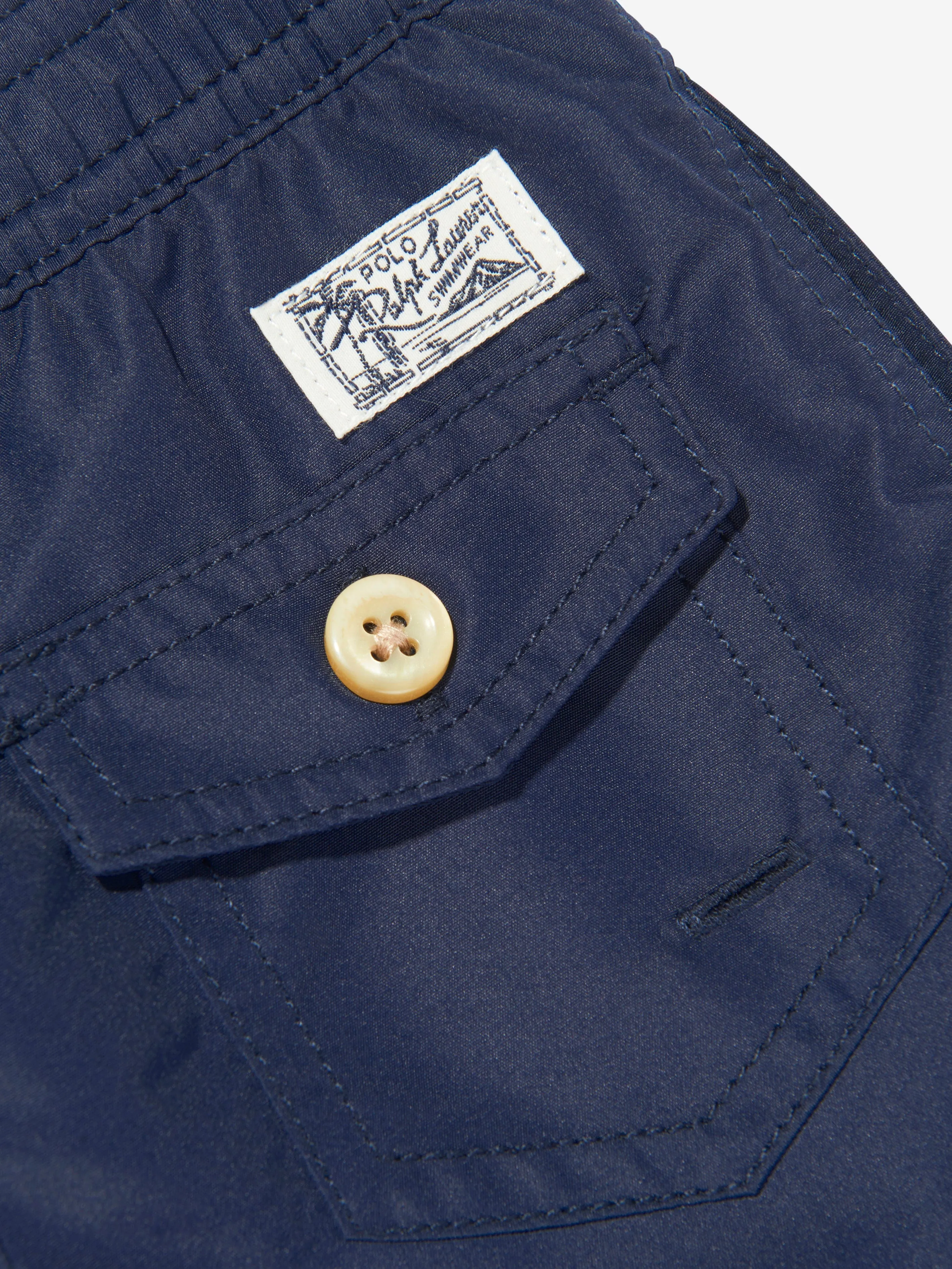 Ralph Lauren Jungen Logo Badeshorts in Marine