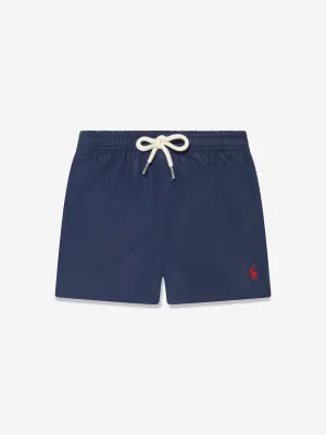 Ralph Lauren Jungen Logo Badeshorts in Marine