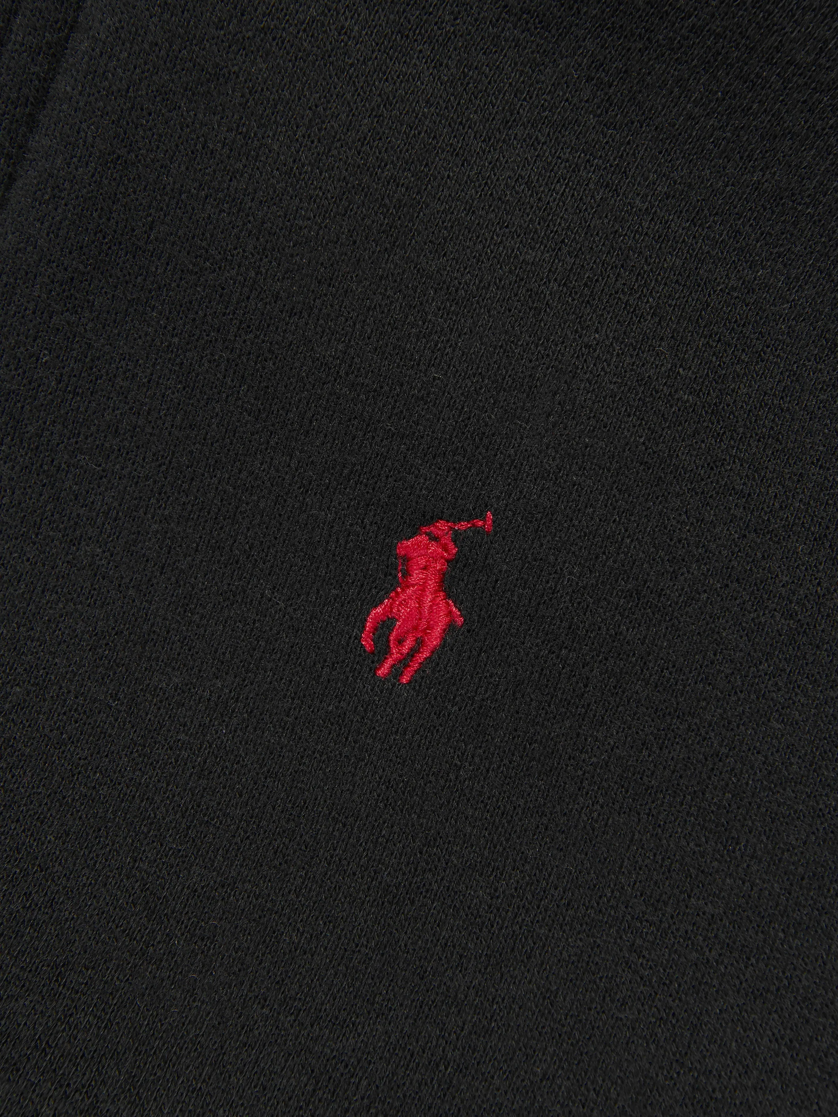 Ralph Lauren Jungen Logo Kapuzenpullover mit Reißverschluss in Schwarz