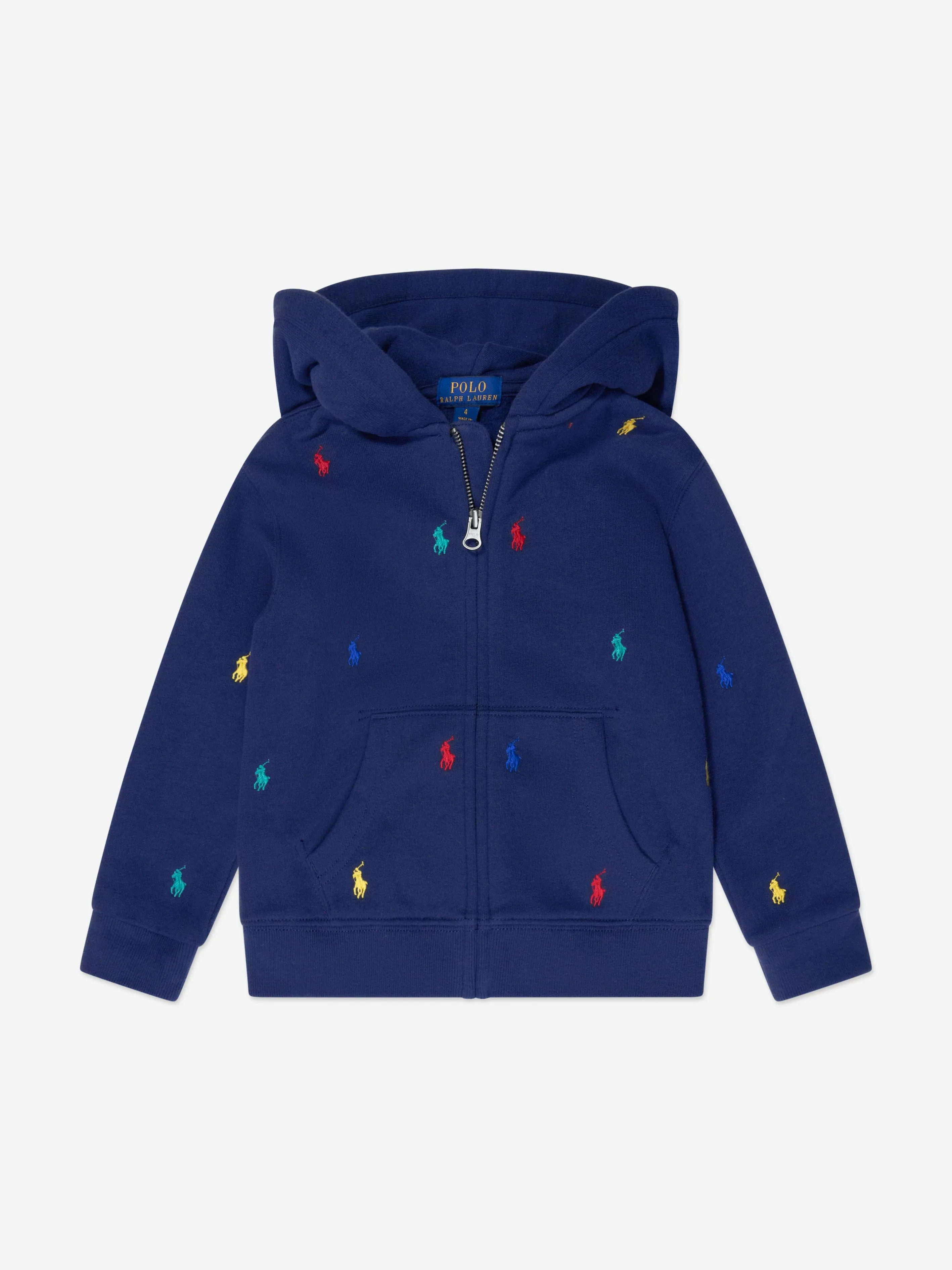 Ralph Lauren Jungen Multi-Logo Reißverschluss-Oberteil in Marineblau