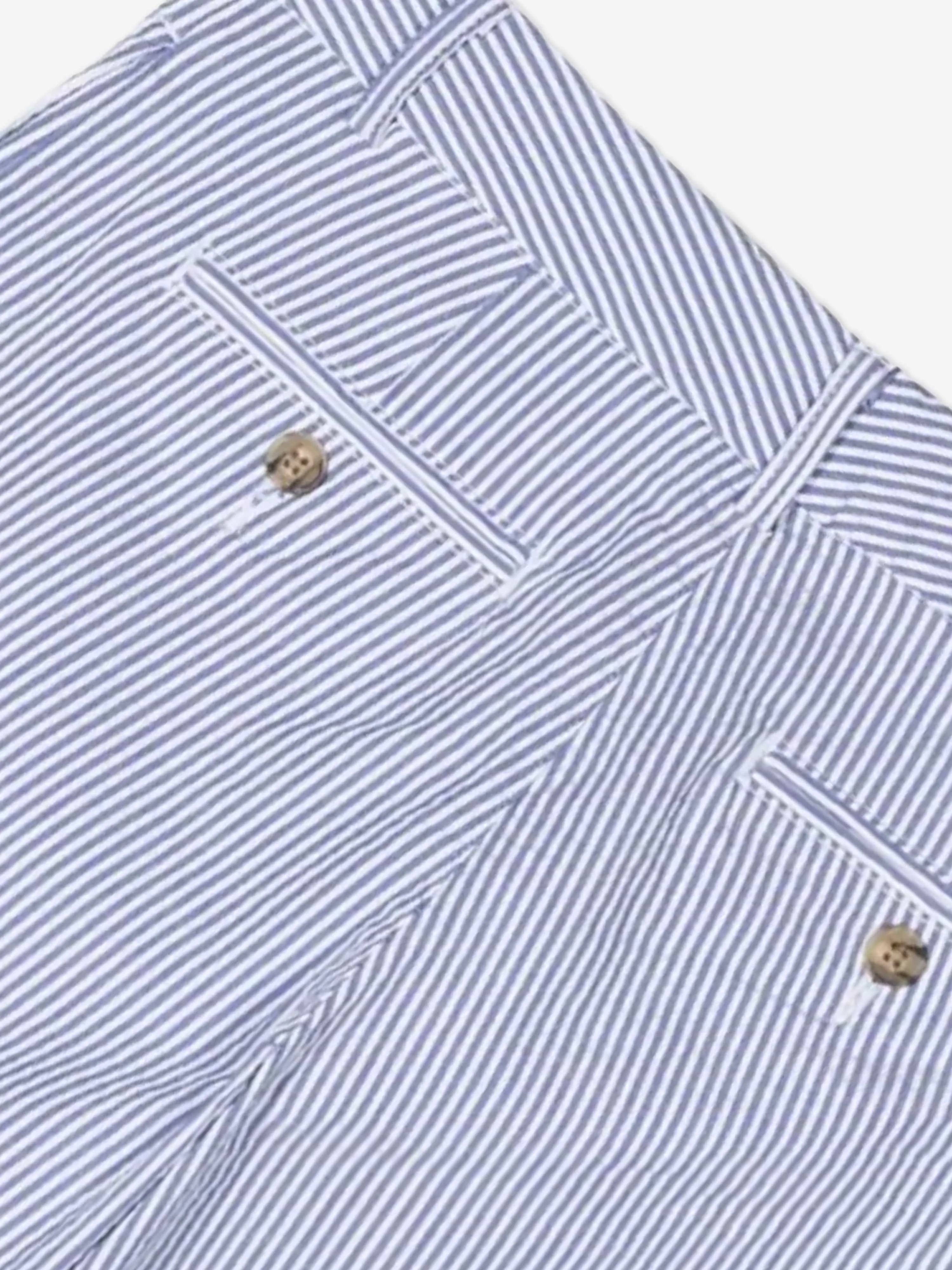 Ralph Lauren Jungen Seersucker Preppy Shorts in Blau