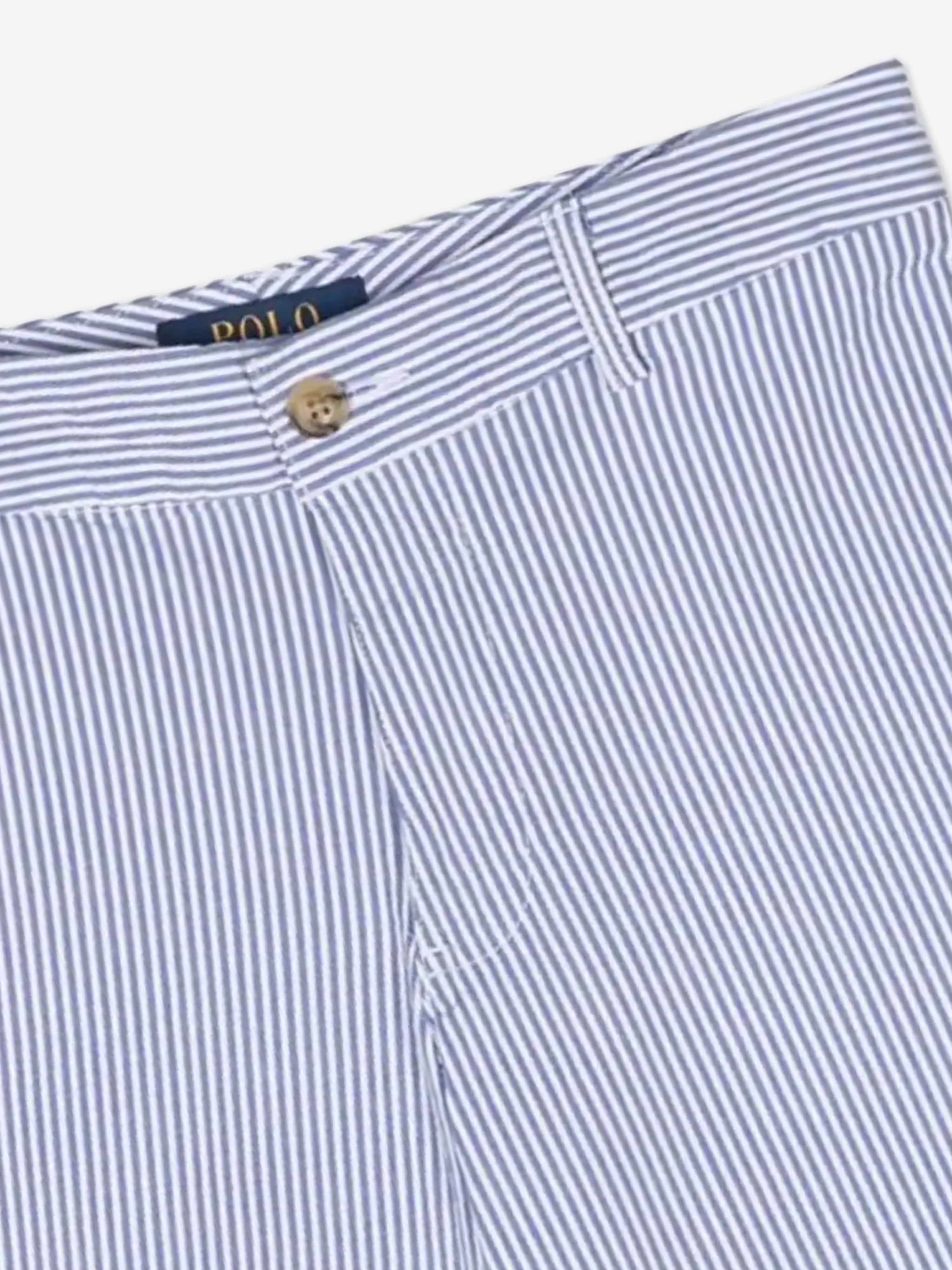 Ralph Lauren Jungen Seersucker Preppy Shorts in Blau