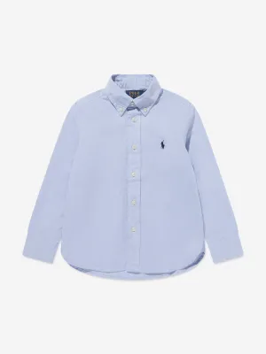 Ralph Lauren Jungen Slim Fit Oxford-Hemd in Blau