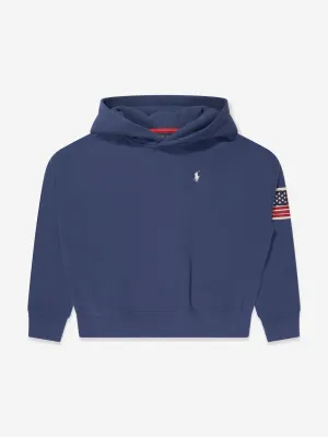 Ralph Lauren Mädchen Polo Kapuzenpullover in Marineblau