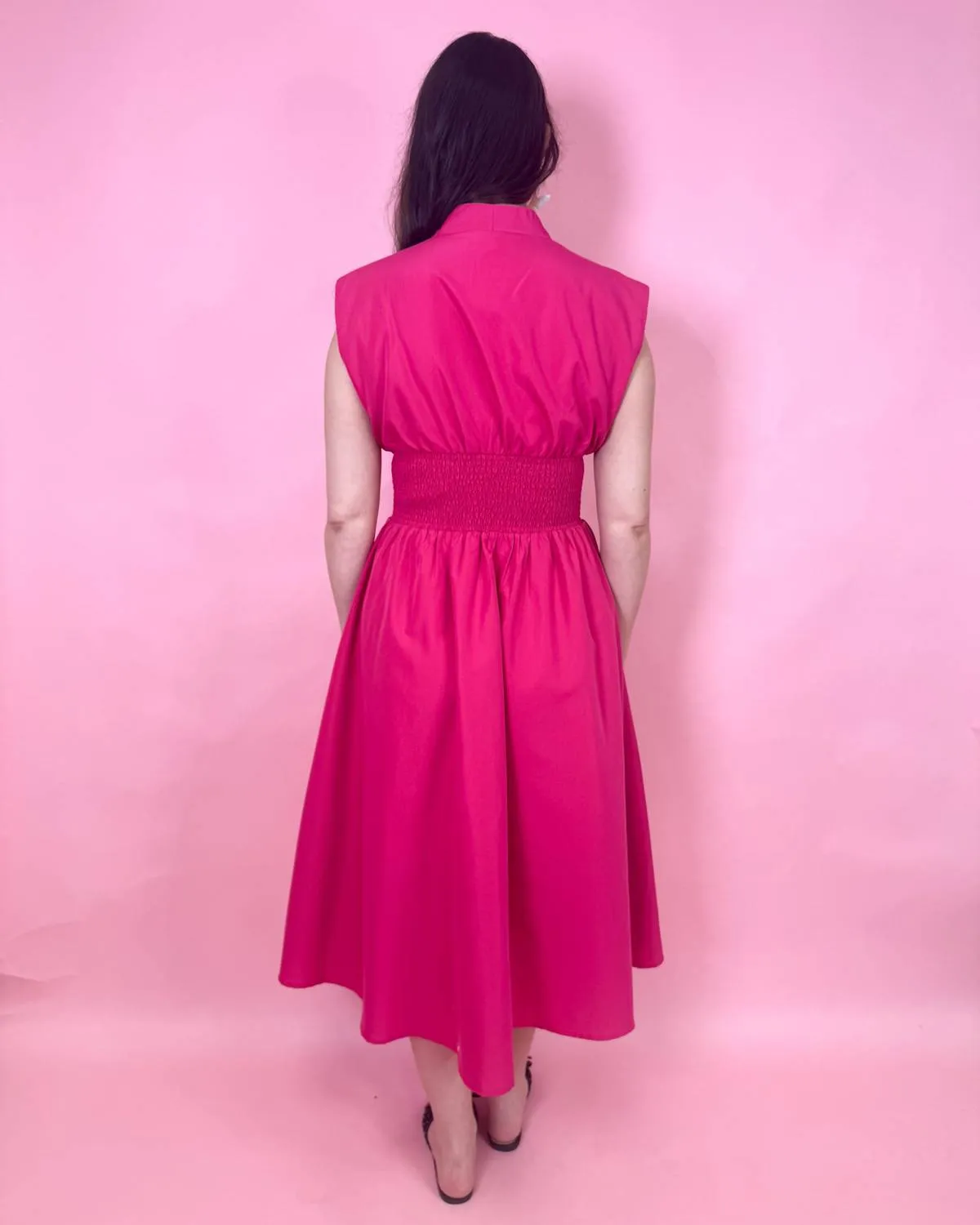 Reese Zip Front Midi Dress In Fruit Punch