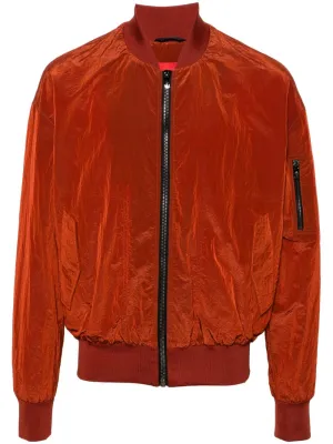 Reflective-Effect Zip-Up Bomber Jacket winter jackets clearance