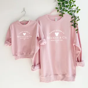 Return To USA Kids Matching Mum & Kid Sweatshirts girls skirts clearance